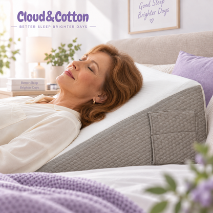 Cloud & Cotton Memory Foam Wedge Pillow