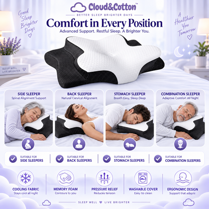 Cloud & Cotton Cervical Support Pillow