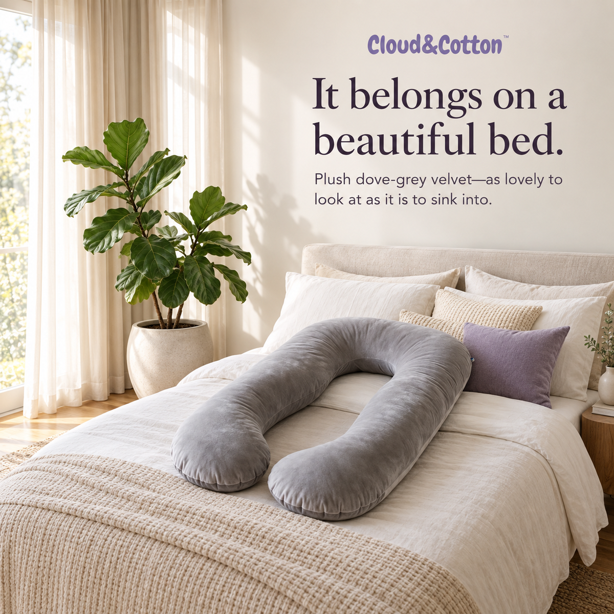 Cloud & Cotton Pregnancy Support Pillow