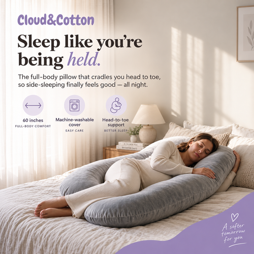 Cloud & Cotton Pregnancy Support Pillow