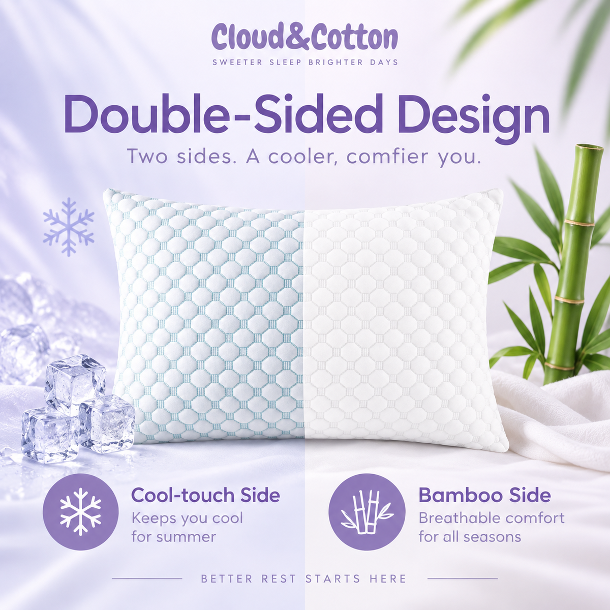 Cloud & Cotton Cooling Pillow