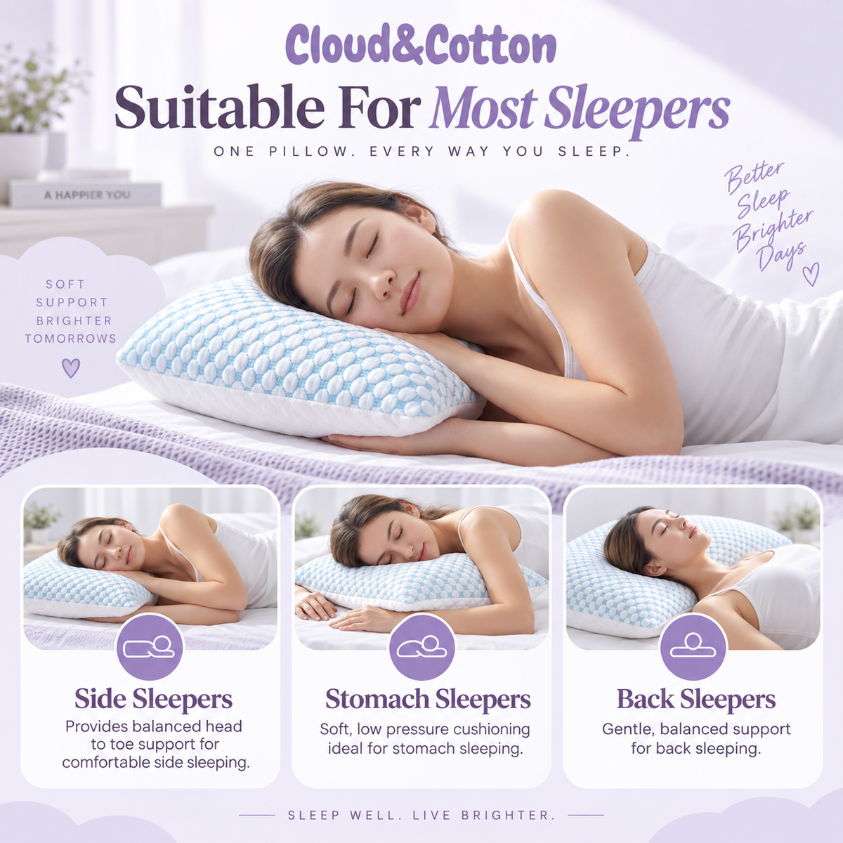 Cloud & Cotton Cooling Pillow