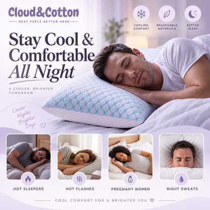 Cloud & Cotton Cooling Pillow