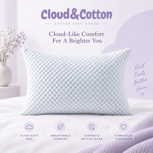 Cloud & Cotton Cooling Pillow